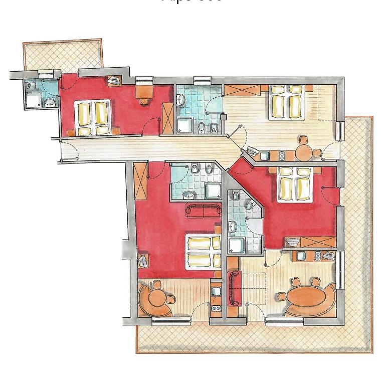Hotel Residence Gardena Alps 300 - Appartamento Superior con Sauna - 27