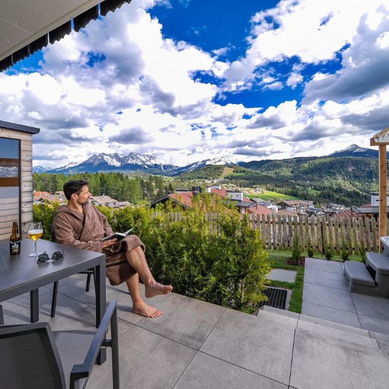 Chalet Schlossberg Rosengarten - Appartamento Deluxe con 2 Camere da Letto e Vista Giardino - 14