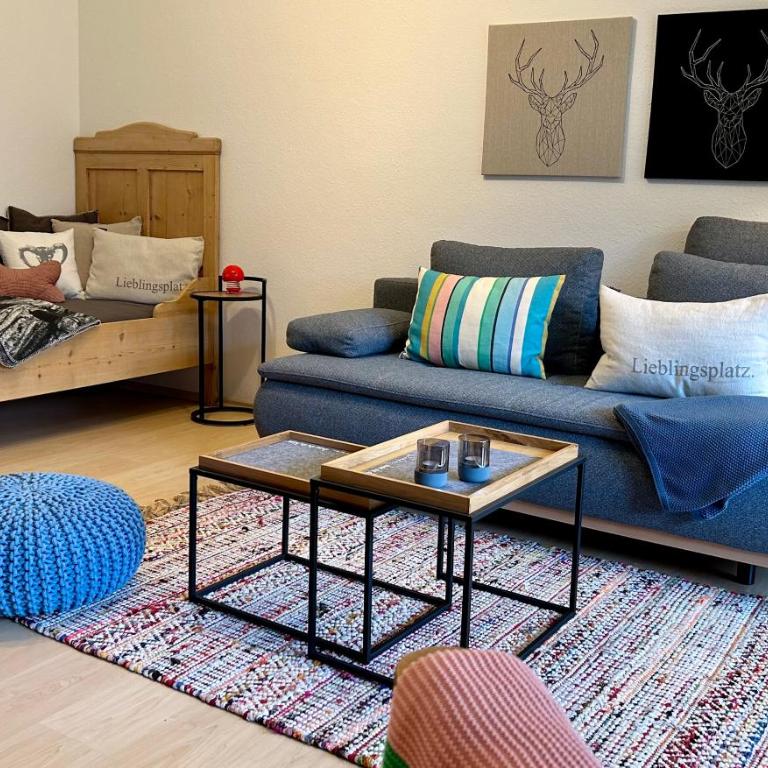 "Fräulein-Fink" - stilvolle Auszeit für 2-5 Gäste mit Terrasse nahe Alpsee & Oberstaufen - Apartment mit 1 Schlafzimmer - 3