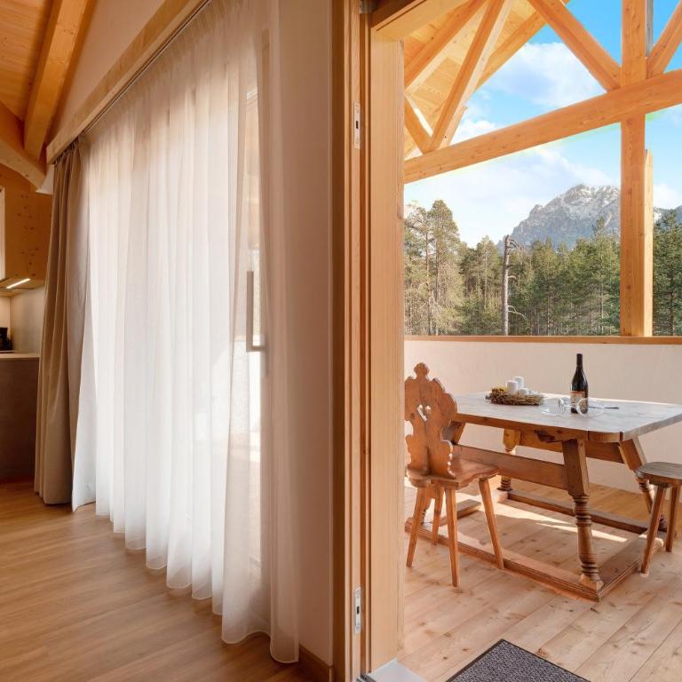Les Ciases Chalets Dolomites Apt 5 - Appartamento Superior con 1 Camera da Letto e Balcone - 4