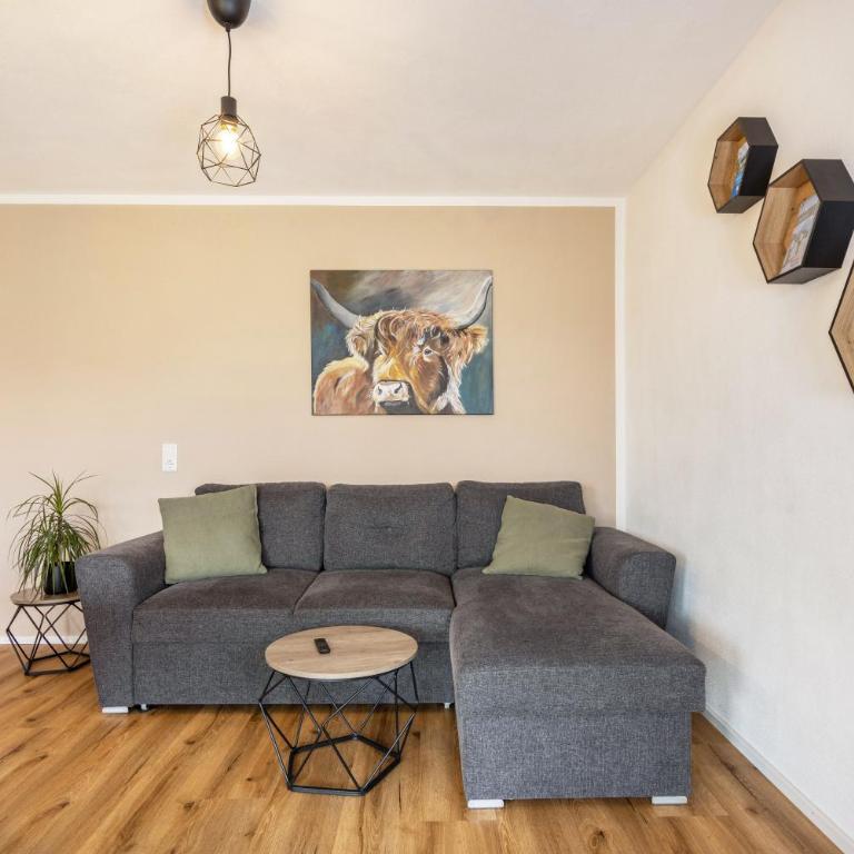 Ferienwohnung Alpenvorland - Apartment mit 1 Schlafzimmer und Gartenblick - 17