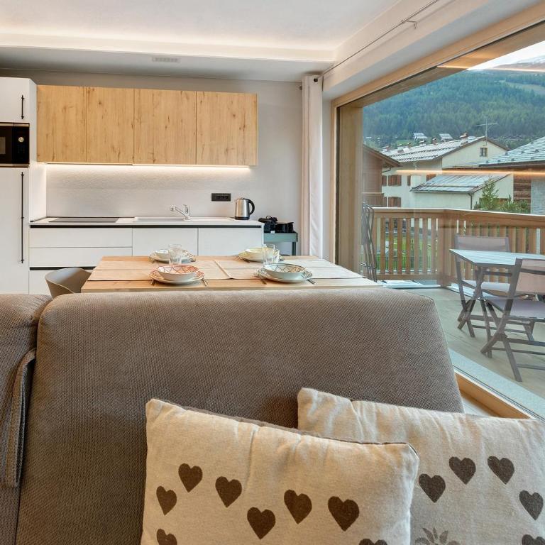 Appartamento Sbuffo Livigno - Appartamento Deluxe con 2 Camere da Letto e Vista Giardino - 9