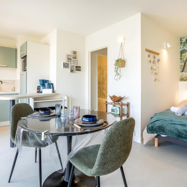 La pause iodée Studio -grand balcon - Superior One-Bedroom Apartment with Balcony - 5