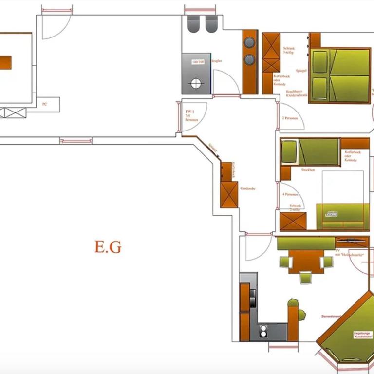 Haughof Apartement Blumenwiese - Deluxe-Apartment mit 2 Schlafzimmern und Gartenblick - 20