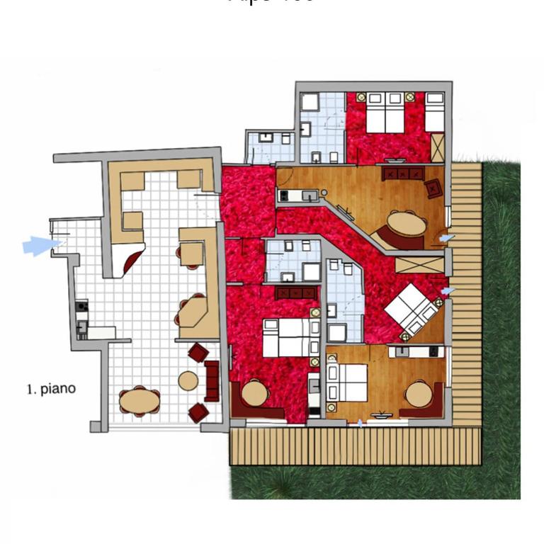 Hotel Residence Gardena Alps 100 - Appartamento Superior con Sauna - 23