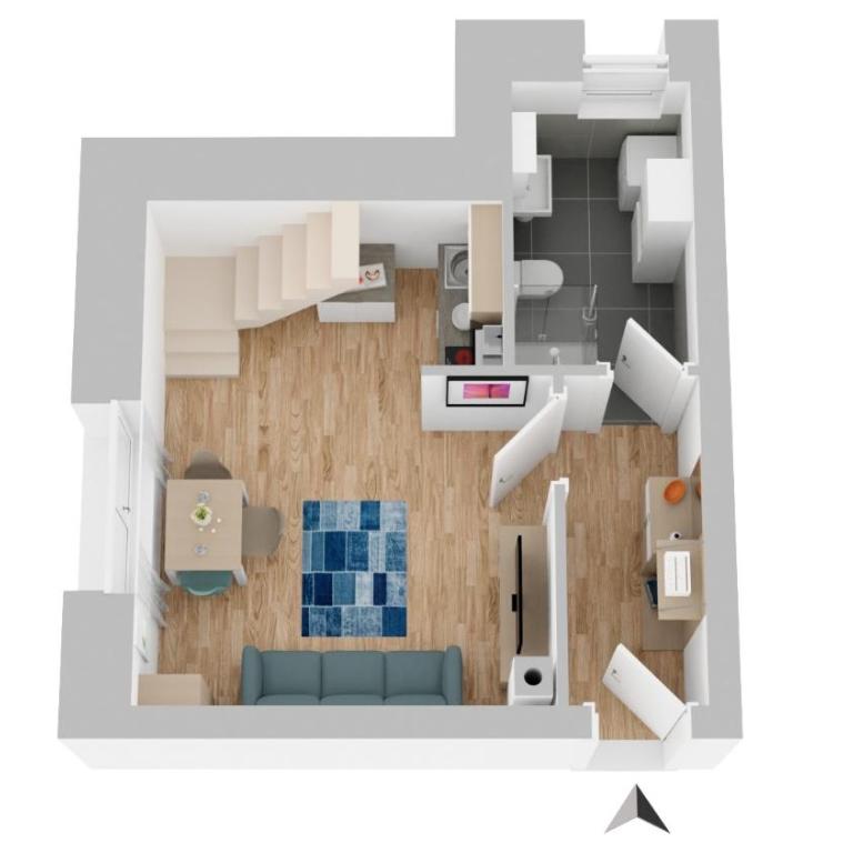 Galerie-Apartment am Kurgarten - Apartment mit 1 Schlafzimmer und Garten - 22