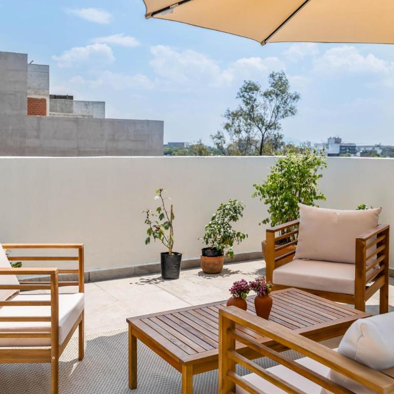 Modern Apartment, Private Rooftop in Roma Norte 2 Bedrooms - Apartamento de 2 dormitorios - 6