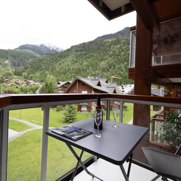Studio haut de gamme Contamines - Superior One-Bedroom Apartment with Balcony - 14