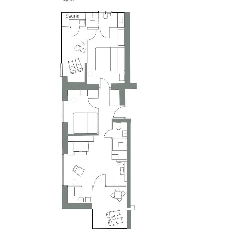 Oberfallerhof Apartment Oi - Apartamento Deluxe de 2 dormitorios con vistas al jardín - 5
