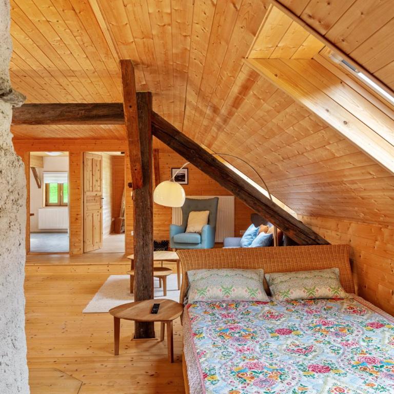 Penthouse im Bauernhaus - Deluxe-Apartment mit 2 Schlafzimmern und Gartenblick - 16