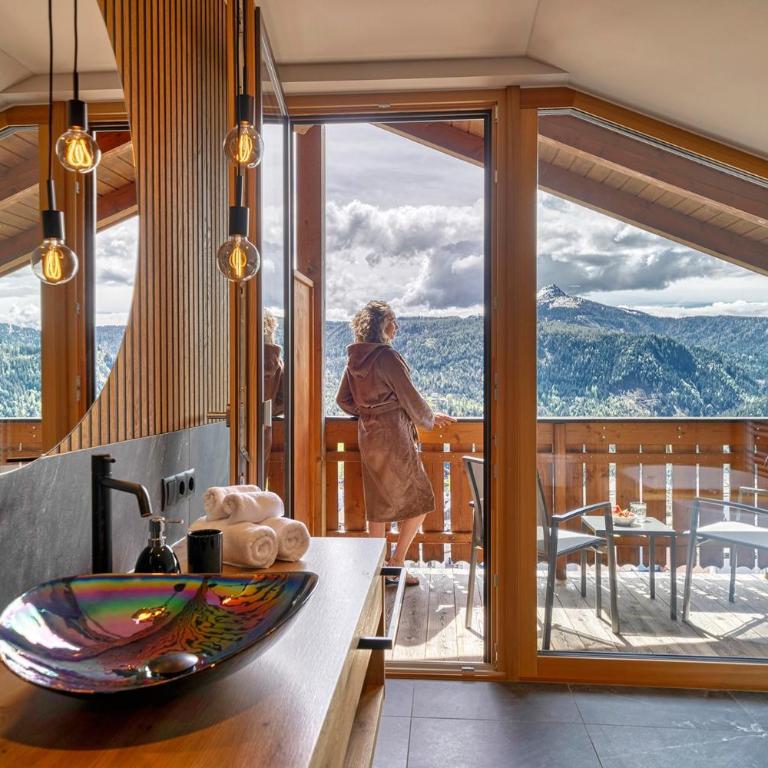 Chalet Schlossberg Schwarzhorn - Superior Apartment mit 1 Schlafzimmer und Balkon - 14
