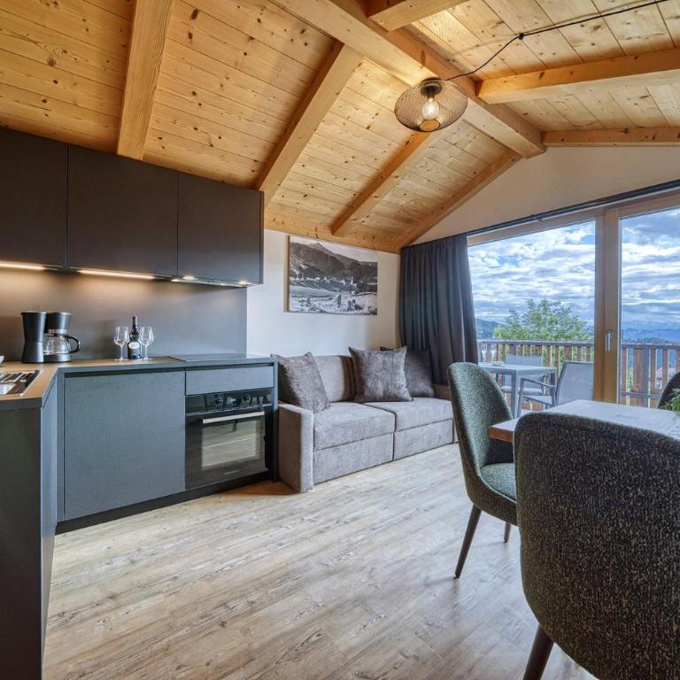 Chalet Schlossberg Schwarzhorn - Superior Apartment mit 1 Schlafzimmer und Balkon - 3