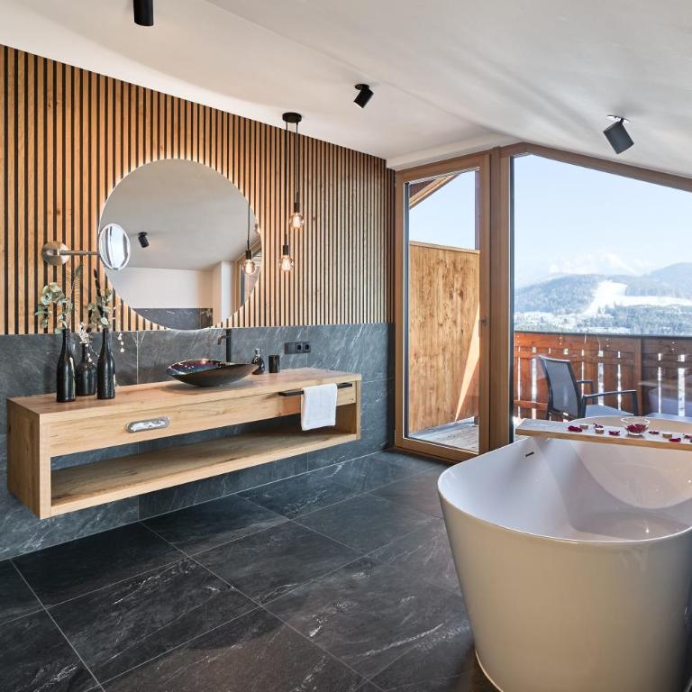 Chalet Schlossberg Schwarzhorn - Superior Apartment mit 1 Schlafzimmer und Balkon - 6