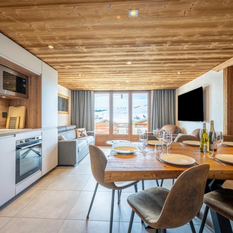 Appartements Les Saisies Hautlieux - Appartement 3 Chambres avec Vue sur la Montagne - 4