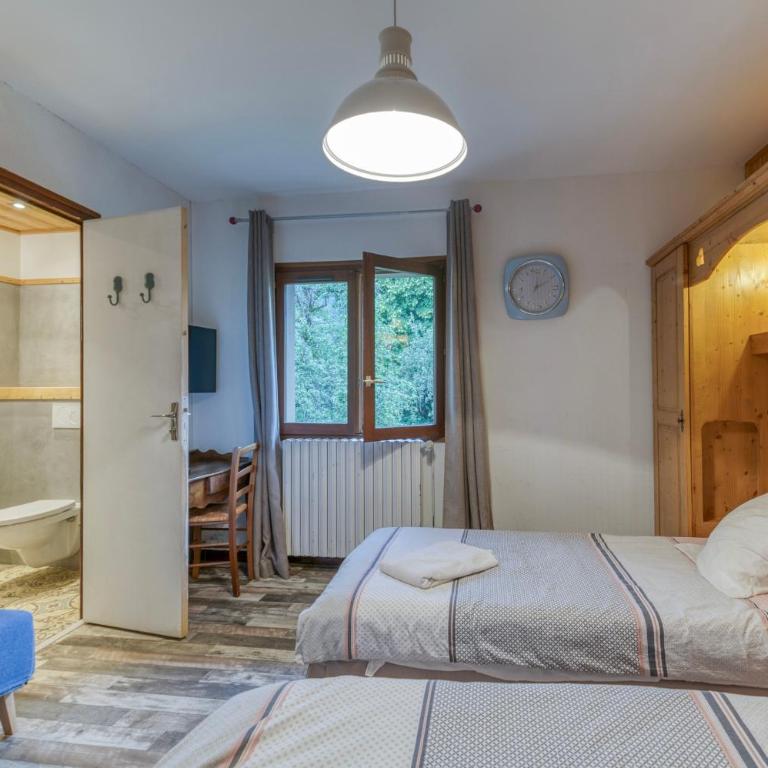 Chambre d'hôte Gite Passoud - Doppelzimmer mit Bergblick - 8