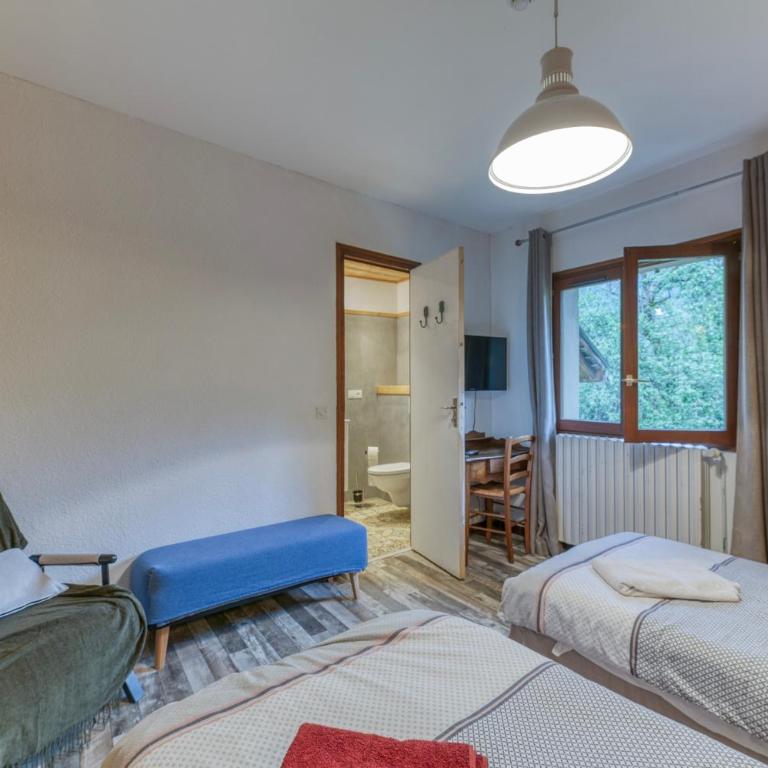 Chambre d'hôte Gite Passoud - Doppelzimmer mit Bergblick - 6