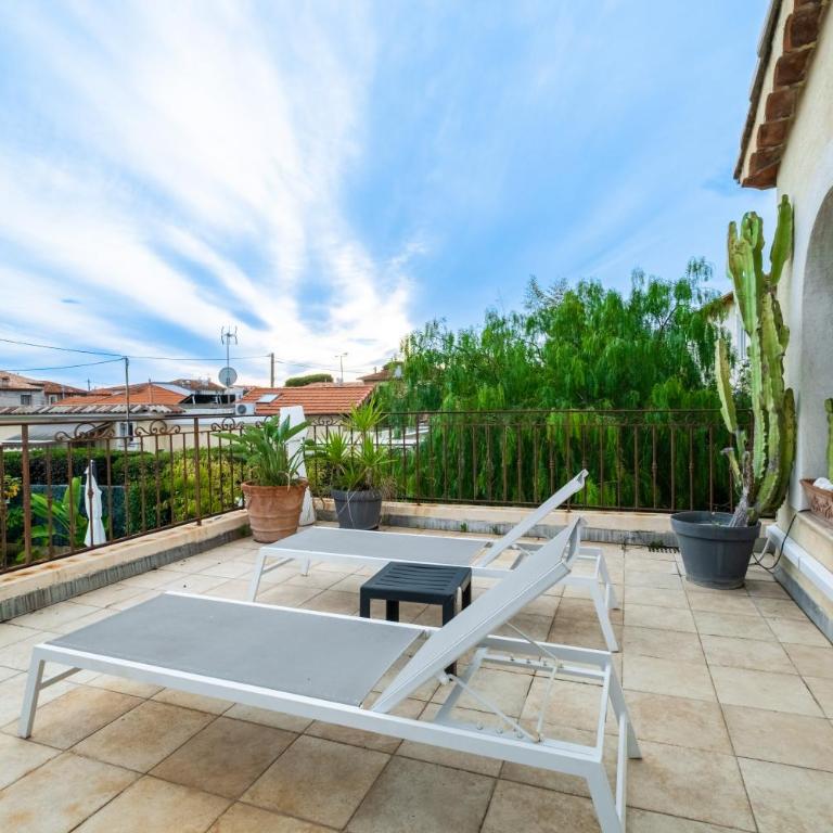 Villa 8 personnes bord de mer - Villa con vistas al jardín - 15