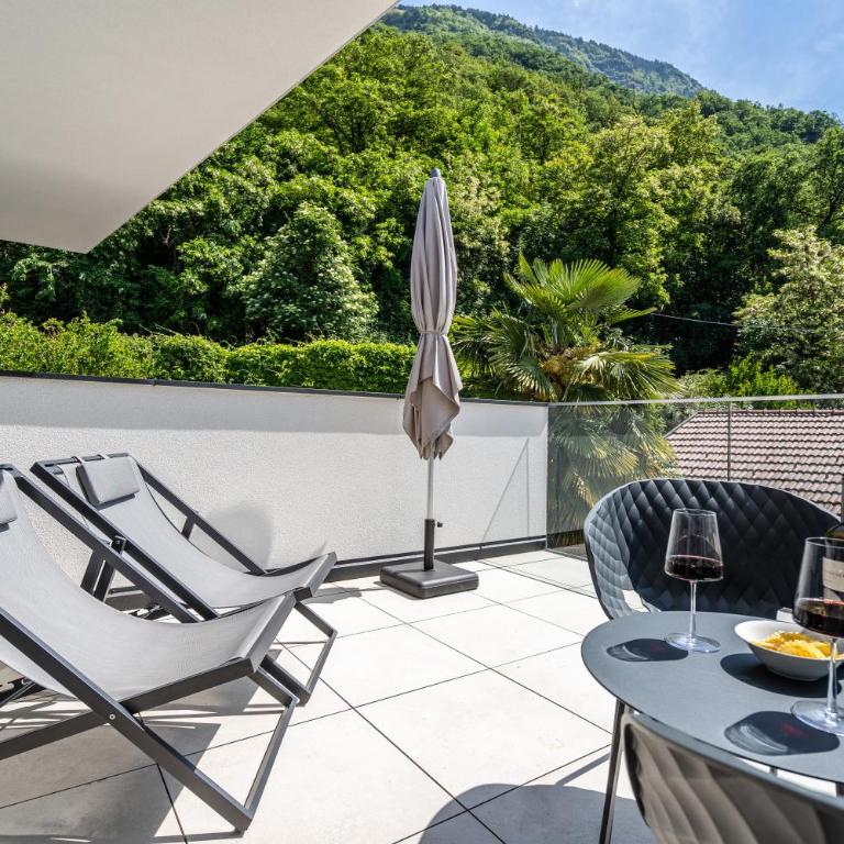 Videre Penthouse Lodge exclusive - Deluxe-Apartment mit 2 Schlafzimmern und Gartenblick - 14