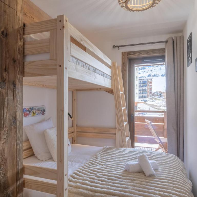 Élégant appartement retour skis aux pieds - 6 pers. - Appartement 1 Chambre - 6