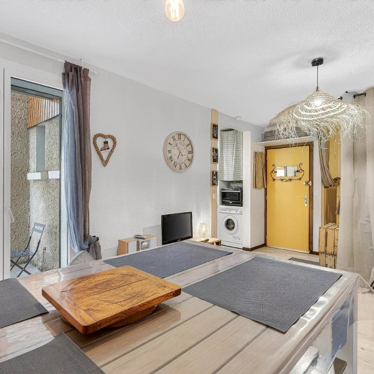 Studio 5 Pers, rdc, pied des pistes - Appartement 1 Chambre - Vue sur Jardin - 10