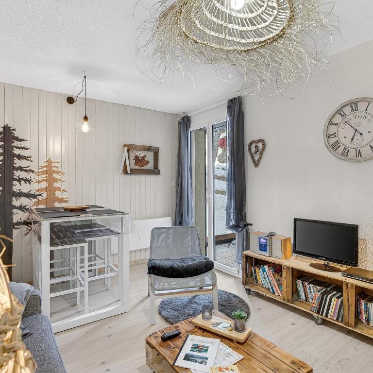 Studio 5 Pers, rdc, pied des pistes - Appartement 1 Chambre - Vue sur Jardin - 2