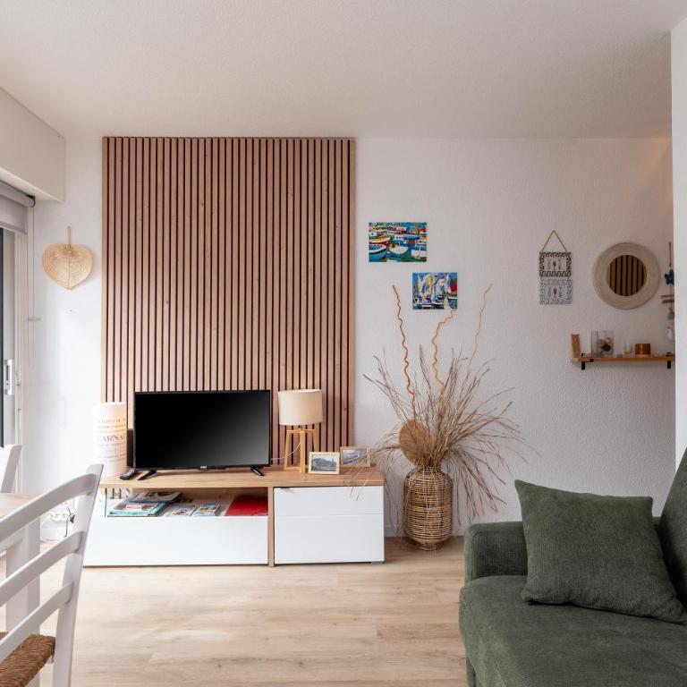 Appartement Ty Soleil - Proche mer - Superior One-Bedroom Apartment with Balcony - 3