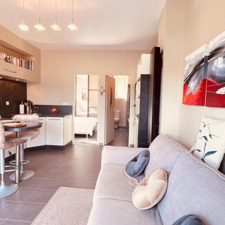 Rêve de Bretagne, Vue mer, Terrasse - Studio-Apartment mit Meerblick - 14