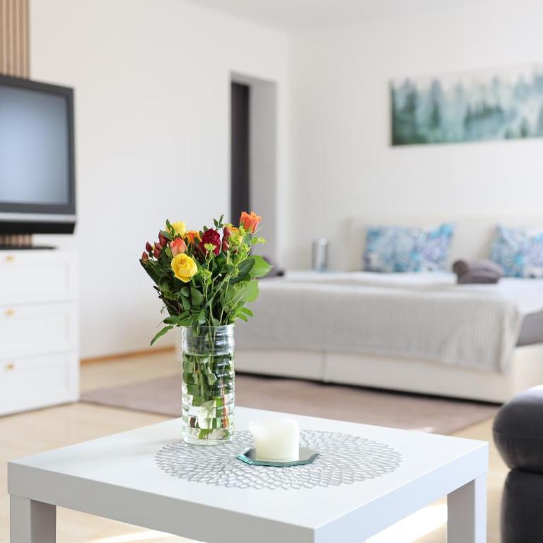 Moderne Unterkunft in Leutkirch - Superior Apartment mit 1 Schlafzimmer und Balkon - 1