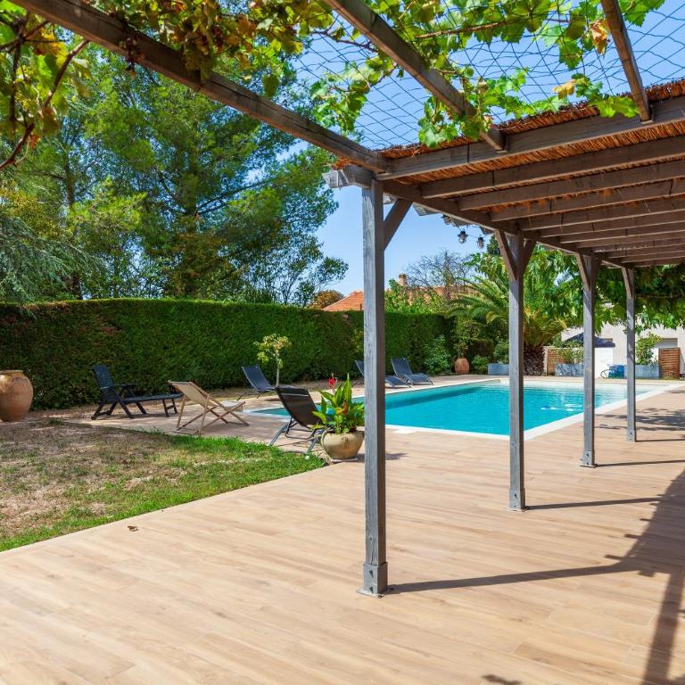 Appart Cocon avec piscine et jardin - Apartment mit 1 Schlafzimmer und Gartenblick - 19