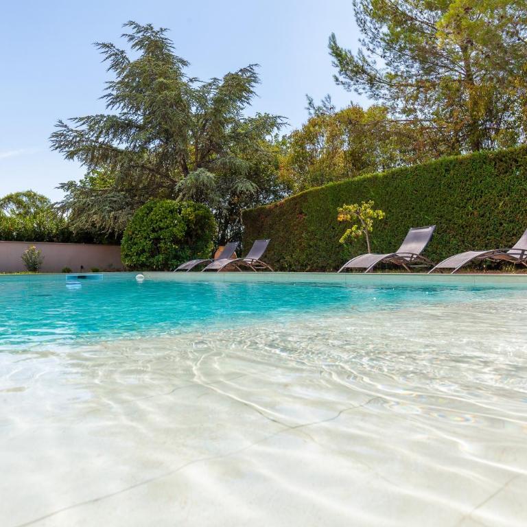 Appart Cocon avec piscine et jardin - Apartment mit 1 Schlafzimmer und Gartenblick - 18