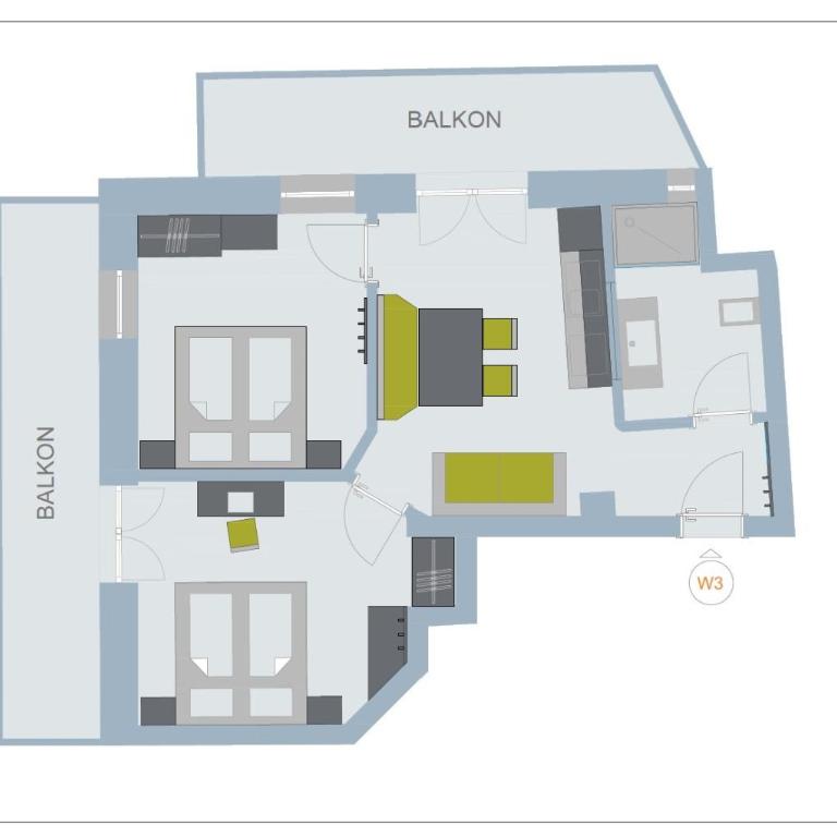 Planerhof Apartment Lilie - Appartement 2 Chambres Deluxe avec Balcon - 24