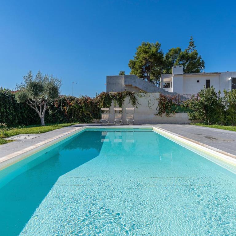 Villa Fontane Bianche with pool - Appartamento Deluxe con 2 Camere da Letto e Vista Oceano - 21