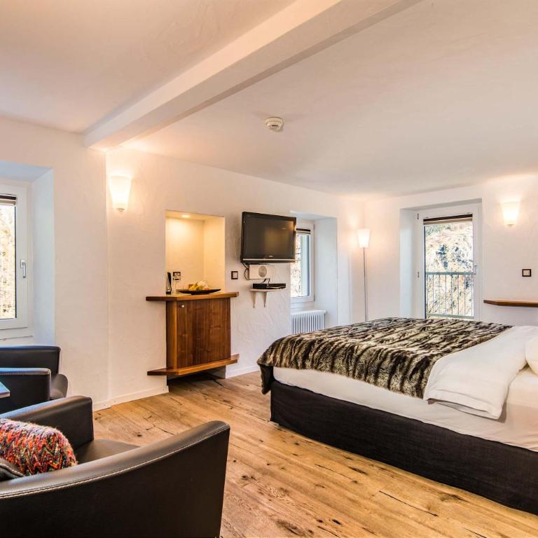 Waldhotel Fletschhorn Private Whole Hotel in Saas-Fee 360 Alpine Views & Sauna - Chalet - 16