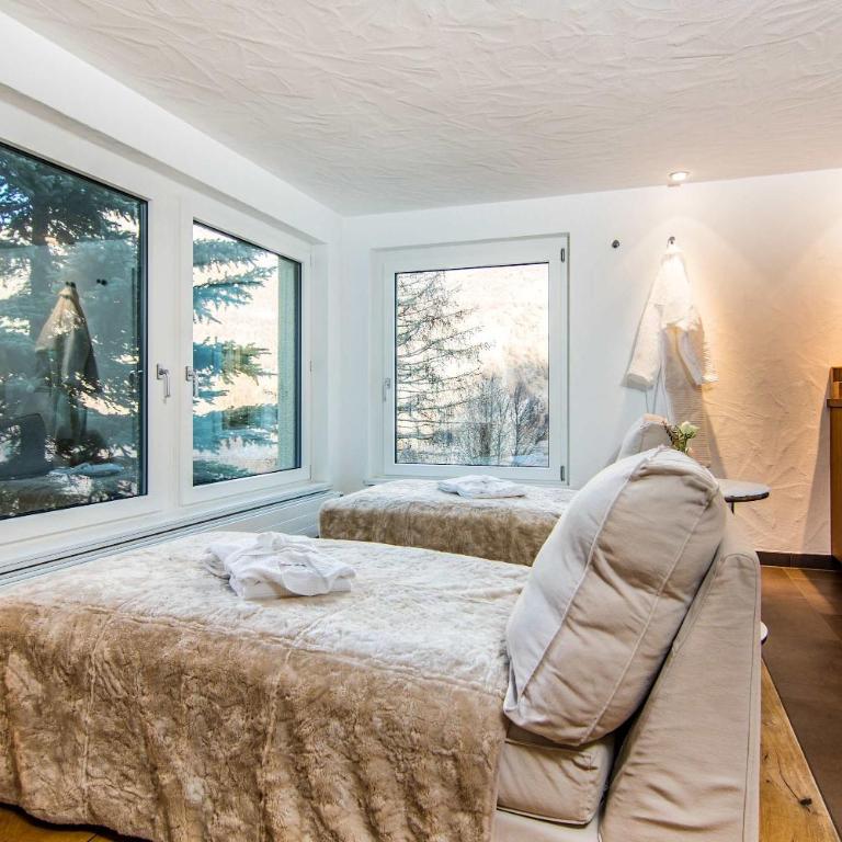 Waldhotel Fletschhorn Private Whole Hotel in Saas-Fee 360 Alpine Views & Sauna - Chalet - 25