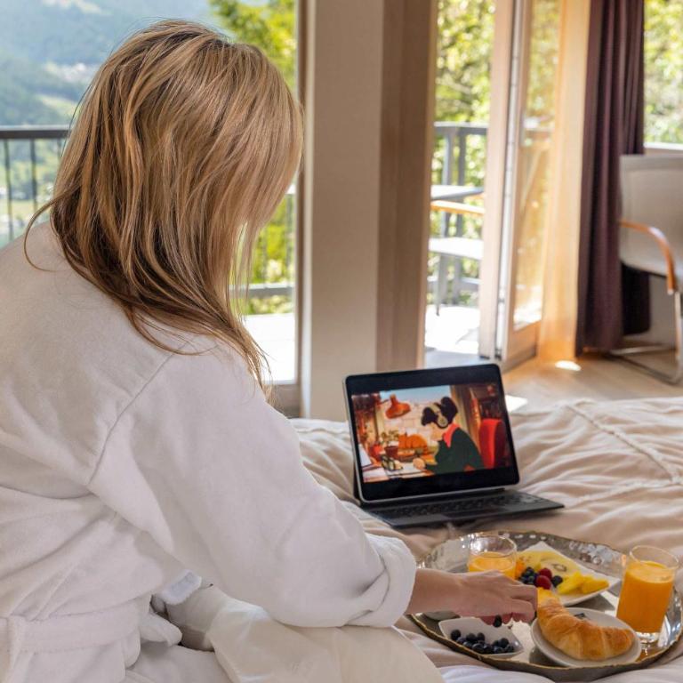 Waldhotel Fletschhorn Private Whole Hotel in Saas-Fee 360 Alpine Views & Sauna - Chalet - 39