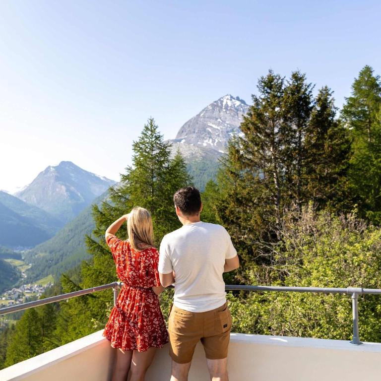 Waldhotel Fletschhorn Private Whole Hotel in Saas-Fee 360 Alpine Views & Sauna - Chalet - 57