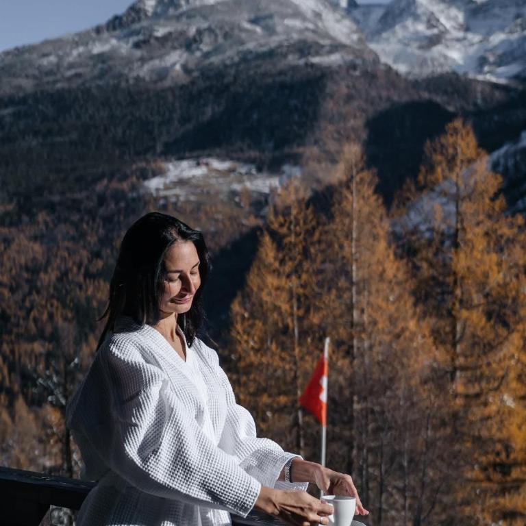 Waldhotel Fletschhorn Private Whole Hotel in Saas-Fee 360 Alpine Views & Sauna - Chalet - 69