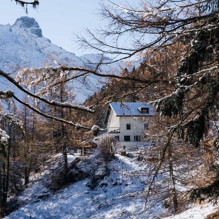 Waldhotel Fletschhorn Private Whole Hotel in Saas-Fee 360 Alpine Views & Sauna - Chalet - 78