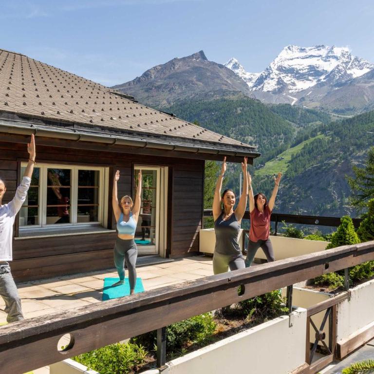 Waldhotel Fletschhorn Private Whole Hotel in Saas-Fee 360 Alpine Views & Sauna - Chalet - 45