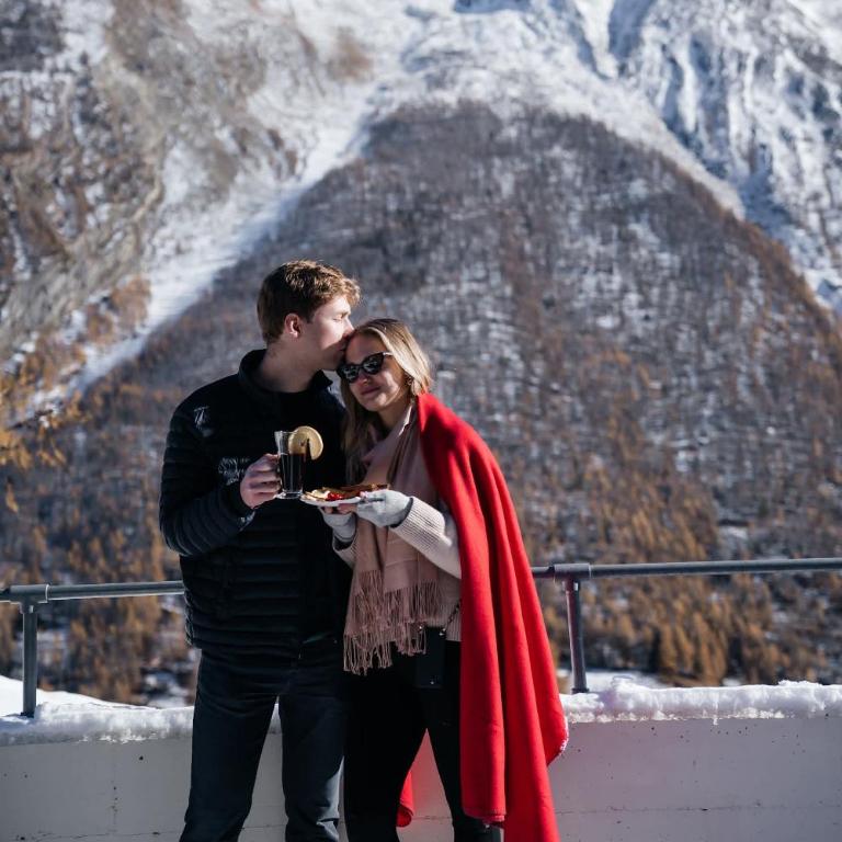 Waldhotel Fletschhorn Private Whole Hotel in Saas-Fee 360 Alpine Views & Sauna - Chalet - 84