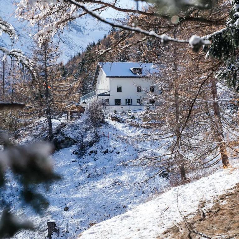 Waldhotel Fletschhorn Private Whole Hotel in Saas-Fee 360 Alpine Views & Sauna - Chalet - 76