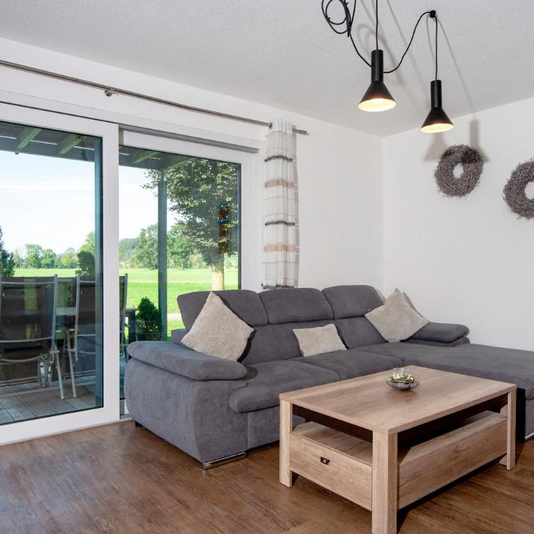 Ferienwohnung im Allgäu - Biber 1 - Deluxe-Apartment mit 2 Schlafzimmern und Gartenblick - 3