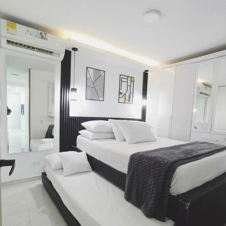Moderno al norte Full equipado 2 aires 6 camas - Three-Bedroom Apartment - 32