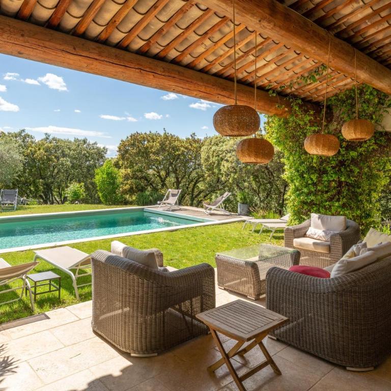 Villa Les Terrasses de Gordes - Villa con Vista Giardino - 5