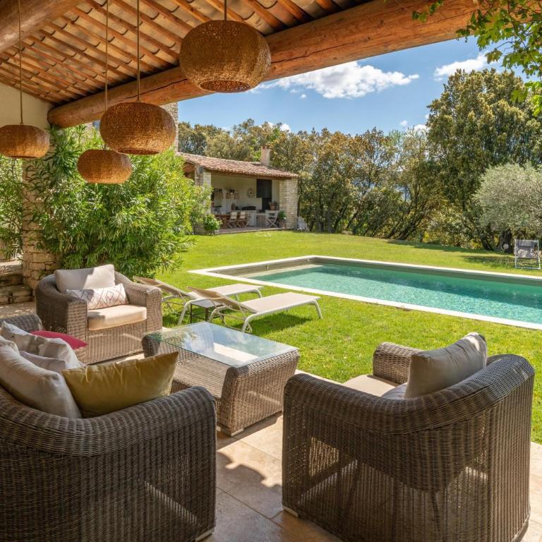Villa Les Terrasses de Gordes - Villa con Vista Giardino - 2