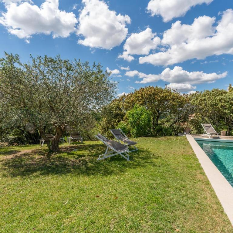Villa Les Terrasses de Gordes - Villa con Vista Giardino - 28