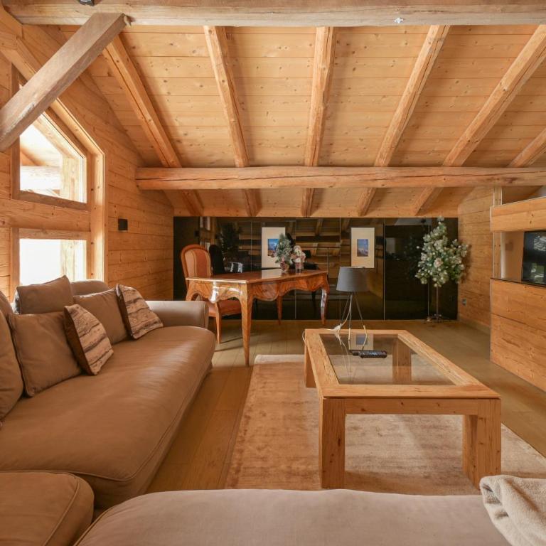 Appartement La Porte Des Aravis - Two-Bedroom Deluxe Apartment with Garden View - 1