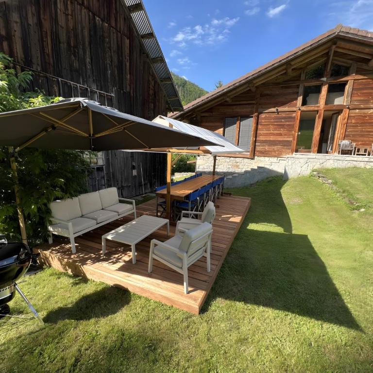 Appartement La Porte Des Aravis - Two-Bedroom Deluxe Apartment with Garden View - 25