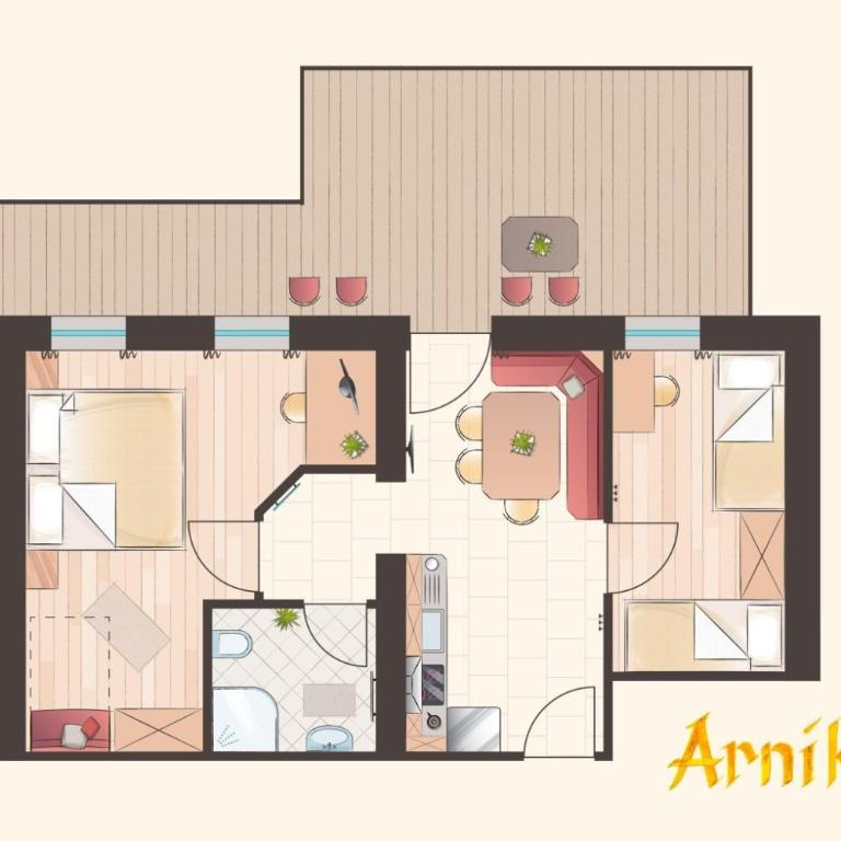 Voppichlhof App Arnika - Appartamento Deluxe con 2 Camere da Letto e Vista Giardino - 8