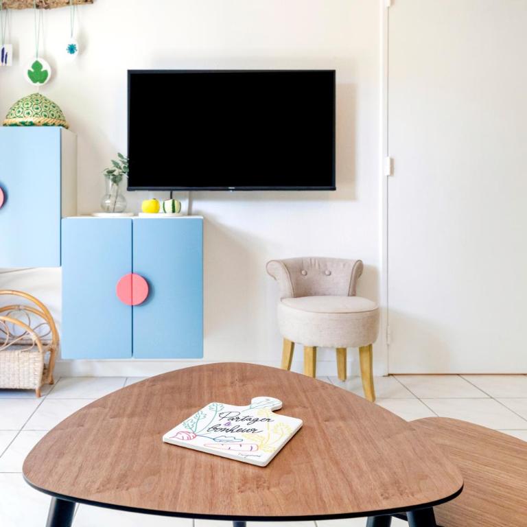 T2 au calme - 200m de la plage - Apartamento de 1 dormitorio con vistas al jardín - 6